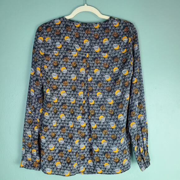 Cabi Eclipse Moon Popover Blouse Size Small - Picture 2 of 7